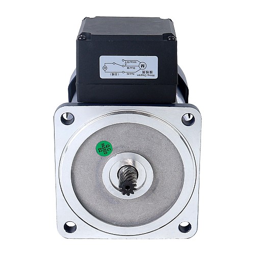 単相 220VAC 120W 50Hz フランジ 90mm ギア比 20:1 平歯車ボックス AC 誘導モーター