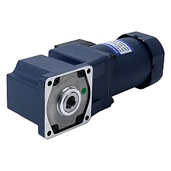 120W 110VAC 60Hz 45RPM 19.00Nm(2690.62oz.in) フランジ 90mm ライトアングルギアボックス中空軸単相AC誘導モーター
