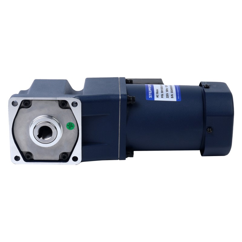 120W 110VAC 60Hz 90RPM 9.30Nm(1316.99oz.in) フランジ 90mm ライトアングルギアボックス中空軸単相AC誘導モーター - 5IK120GU-AFT/5GU15RC | StepperOnline
