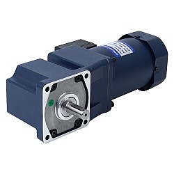 120W 110VAC 60Hz 67.5RPM 12.00Nm(1699.34oz.in) フランジ 90mm 直角ギアボックス キー溝シャフト 単相 AC 誘導モーター