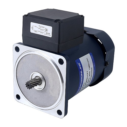 90W 220VAC 50Hz 27RPM 21.00Nm(2973.84oz.in) フランジ 90mm ライトアングルギアボックス中空軸単相AC誘導モーター - 5IK90GU-CFT/5GU50RC | StepperOnline