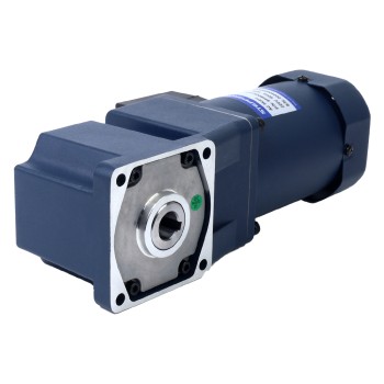 米国倉庫セール - 90W 110VAC 60Hz 13.5RPM 40.00Nm(5664.47oz.in) フランジ 90mm ライトアングルギアボックス中空軸単相AC誘導モーター