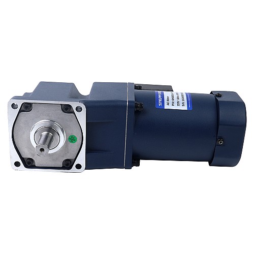 90W 110VAC 60Hz 135RPM 4.60Nm(651.41oz.in) フランジ 90mm 直角ギアボックス キー溝シャフト 単相 AC 誘導モーター - 5IK90GU-AFT/5GU10RT | StepperOnline