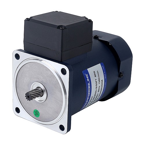 3相 220VAC/380VAC 90W 50/60Hz フランジ 90mm ギア比 5:1 平歯車ボックス AC 誘導モーター