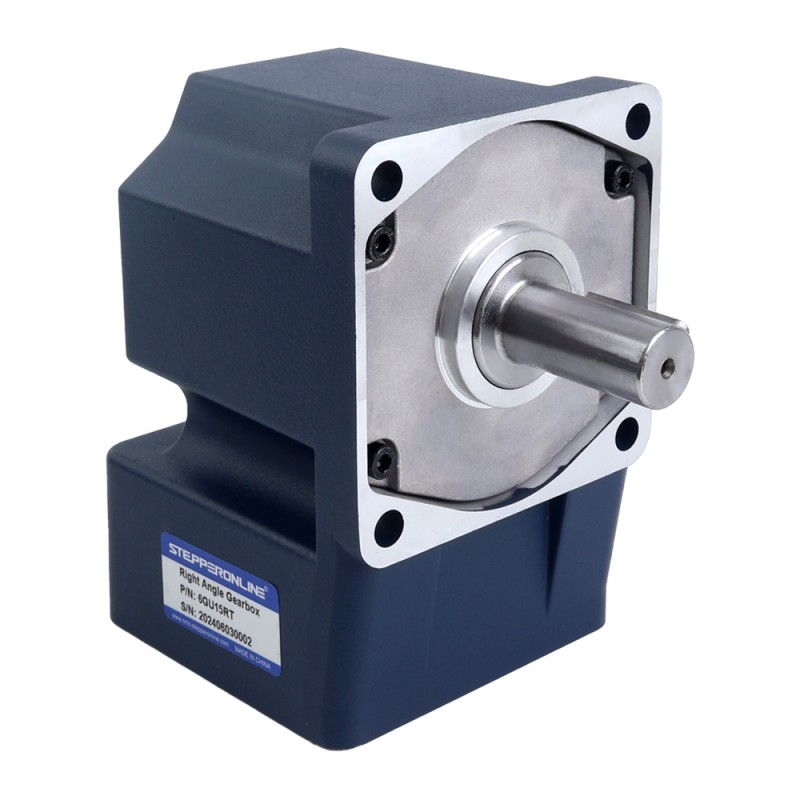 ブラシ付き 48V 250W 8.43Nm(1193.79oz.in) 200RPM 、 15:1 直角ギアボックス DC ギアモーター付き - F6D250-48GU-30S/6GU15RT | StepperOnline