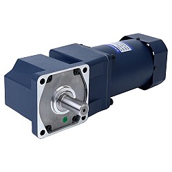 200W 220VAC 50Hz 13.5RPM 60.00Nm(8496.70oz.in) フランジ 104mm 直角ギアボックス キー溝シャフト 単相 AC 誘導モーター