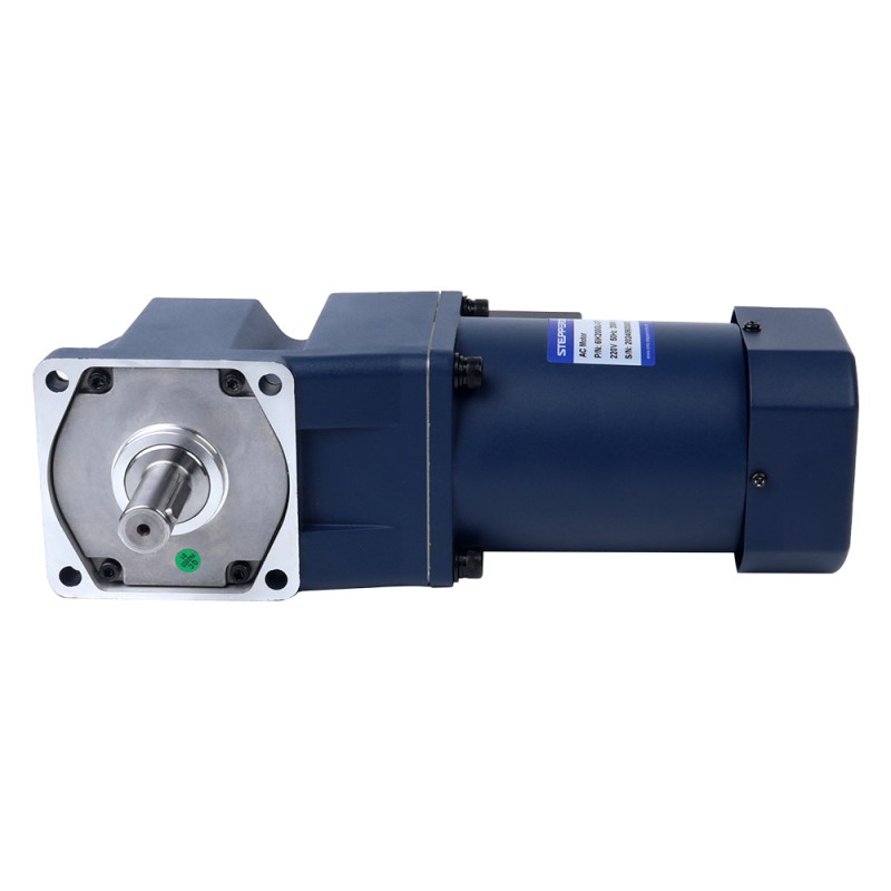 200W 220VAC 50Hz 7.5RPM 60.00Nm(8496.70oz.in) フランジ 104mm 直角ギアボックス キー溝シャフト 単相 AC 誘導モーター - 6IK200GU-CFT/6GU180RT | StepperOnline