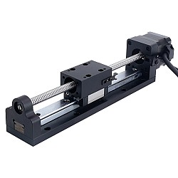 Nema 17 ボールねじ付リニアアクチュエータ 1.5A ストローク 120mm 0.25Nm(35.40oz.in) リード 2mm(0.07874") センサー付き