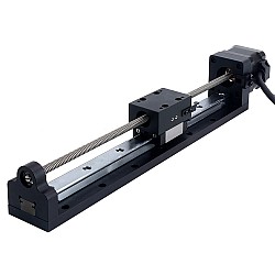 Nema 17 送りねじ付きリニアアクチュエータ 1.5A ストローク 200mm 0.25Nm(35.40oz.in) リード 6.35mm(0.25") センサー付き