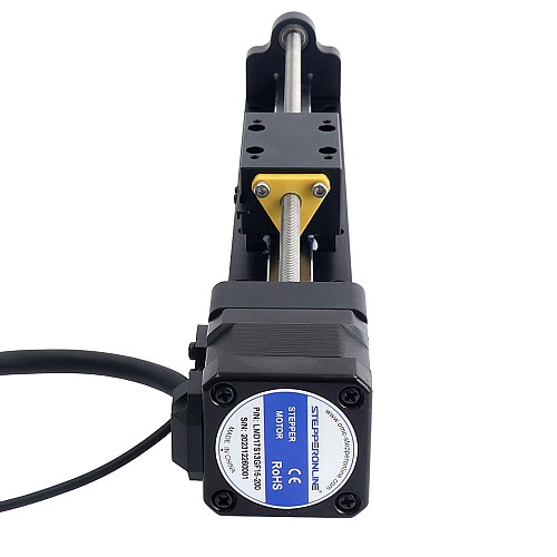 Nema 17 送りねじ付きリニアアクチュエータ 1.5A ストローク 200mm 0.25Nm(35.40oz.in) リード 2.54mm(0.1) センサー付き Nema 17 送りねじ付きリニアアクチュエータ 1.5A ストローク 200mm 0.25Nm(35.40oz.in) リード 2.54mm(0.1) センサー付き