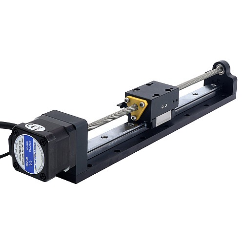 Nema 17 送りねじ付きリニアアクチュエータ 1.5A ストローク 200mm 0.25Nm(35.40oz.in) リード 2.54mm(0.1) センサー付き Nema 17 送りねじ付きリニアアクチュエータ 1.5A ストローク 200mm 0.25Nm(35.40oz.in) リード 2.54mm(0.1) センサー付き