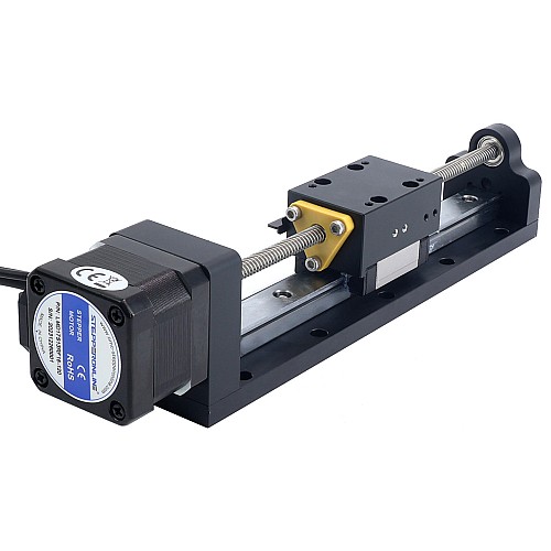 Nema 17 送りねじ付きリニアアクチュエータ 1.5A ストローク 120mm 0.25Nm(35.40oz.in) リード 6.35mm(0.25) センサー付き