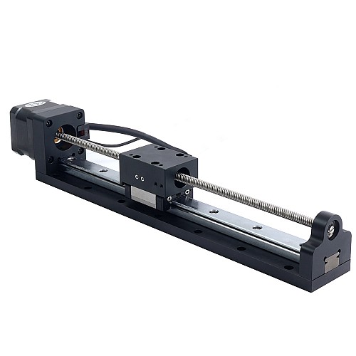 Nema 17 送りねじ付きリニアアクチュエータ 1.5A ストローク 200mm 0.25Nm(35.40oz.in) リード 6.35mm(0.25) センサー付き