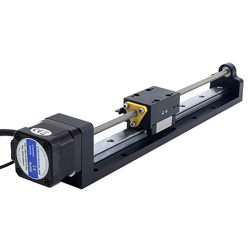 Nema 17 送りねじ付きリニアアクチュエータ 1.5A ストローク 200mm 0.25Nm(35.40oz.in) リード 6.35mm(0.25) センサー付き