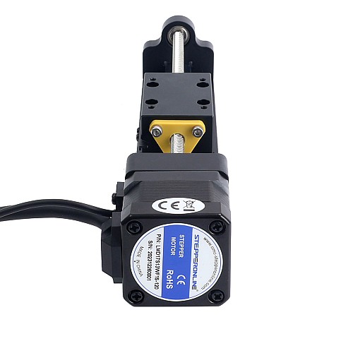 Nema 17 送りねじ付きリニアアクチュエータ 1.5A ストローク 120mm 0.25Nm(35.40oz.in) リード 12.7mm(0.5) センサー付き