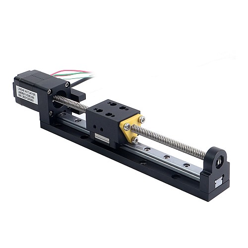 Nema 8 送りねじ付きリニアアクチュエータ 0.5A ストローク 90mm 0.01Nm(1.416oz.in) リード 5.08mm(0.2) センサー付き