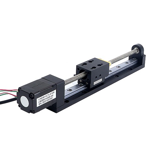 Nema 8 送りねじ付きリニアアクチュエータ 0.5A ストローク 90mm 0.01Nm(1.416oz.in) リード 5.08mm(0.2) センサー付き