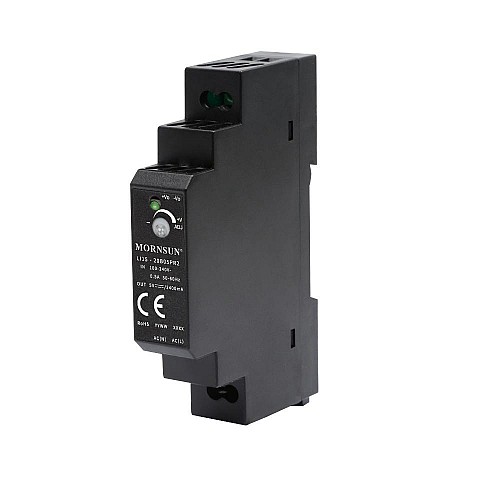15W 24V 0.63A 85-264VAC/120-370VDC DINレール スイッチング電源
