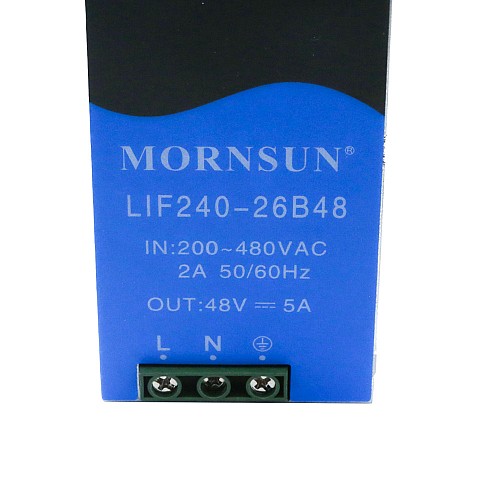240W 24V 10.0A 180-550VAC/254-780VDC DINレール PFC機能付きスイッチング電源