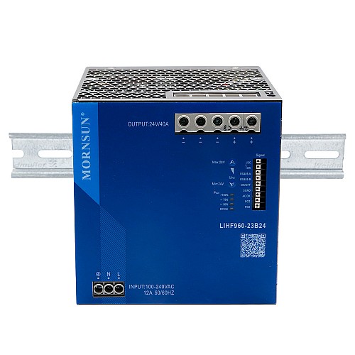 960W 48V 20.0A 85-277VAC/120-390VDC DINレール PFC機能付きスイッチング電源