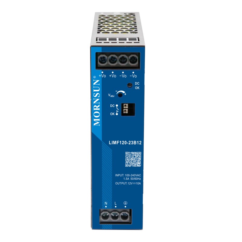 120W 24V 5.0A 85-277VAC/120-390VDC DINレール PFC機能付きスイッチング電源