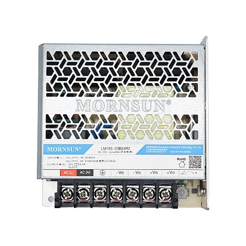 150W 24V 6.5A 80-305VAC/100-430VDC スイッチング電源