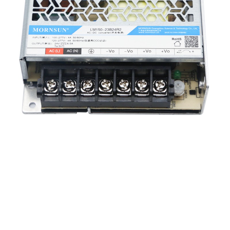 150W 24V 6.5A 80-305VAC/100-430VDC スイッチング電源