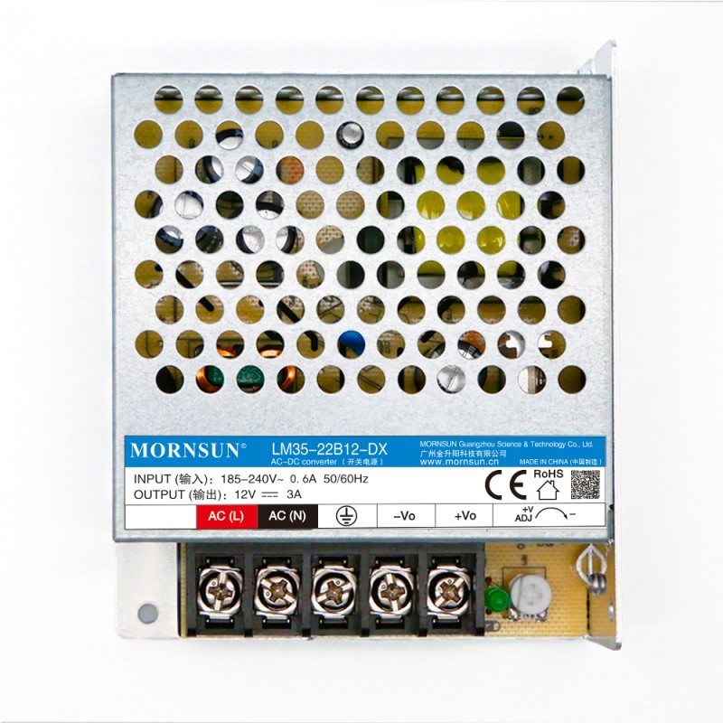 35W 12V 3.0A 165-264VAC/180-370VDC スイッチング電源