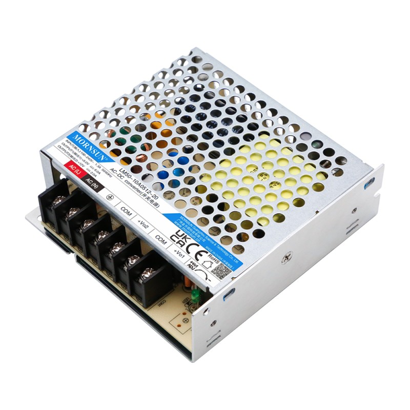 50W 5V/4A 24V/1.4A 85-264VAC/120-370VDC スイッチング電源