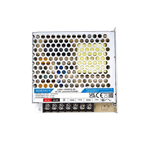 50W 5V/4A 24V/1.4A 85-264VAC/120-370VDC スイッチング電源