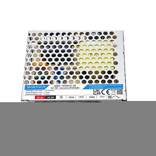 50W 5V/6.0A 12V/2.0A 85-264VAC/120-370VDC スイッチング電源
