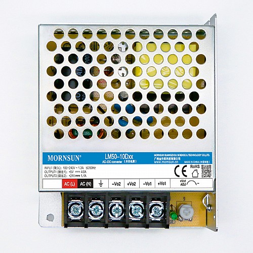 50W 5V/4A 24V/1.4A 85-264VAC/120-370VDC スイッチング電源