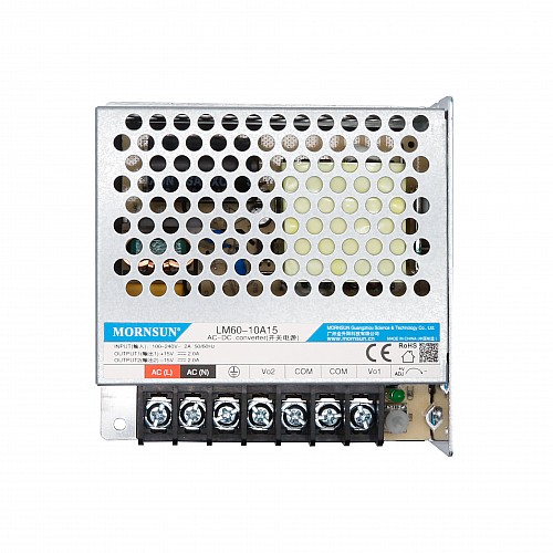 60W 15V -15V/2.0A 2.0A 85-264VAC/120-370VDC スイッチング電源