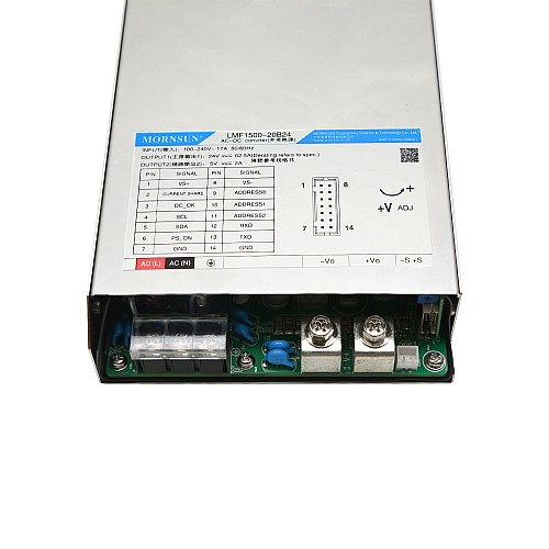 1500W 27V 56.0A 85-264VAC/120-370VDC PFC機能付きスイッチング電源