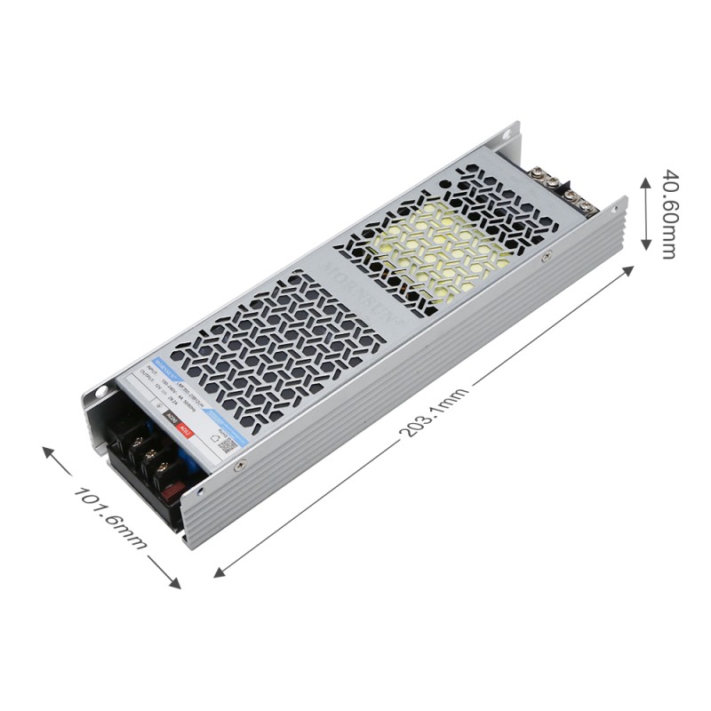 350W 36V 9.75A 85-305VAC/120-430VDC PFC機能付きスイッチング電源