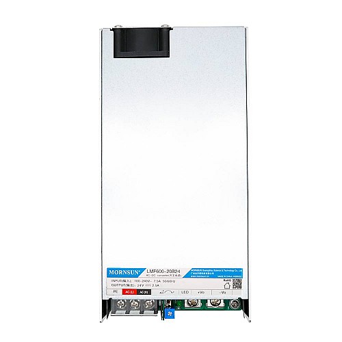 600W 48V 12.6A 80-277VAC/110-390VDC PFC機能付きスイッチング電源