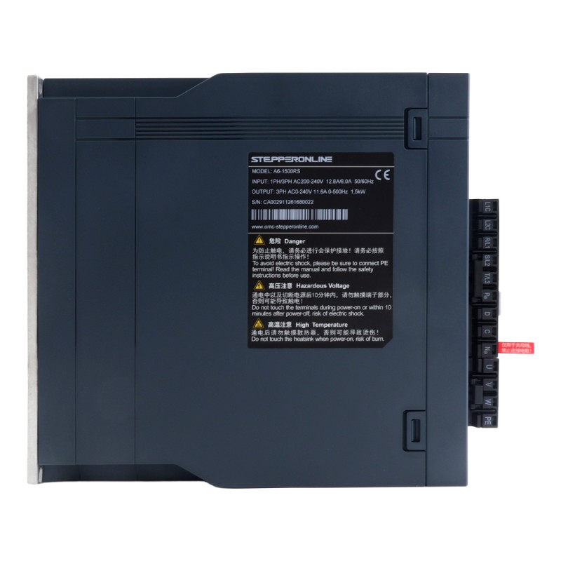 A6Hシリーズ 1300W RS485 ACサーボモーターキット 1500rpm 8.34Nm ブレーキ付き 17ビットアブソリュートエンコーダ IP67 - A6H-RS1300H2B1-M17 | StepperOnline