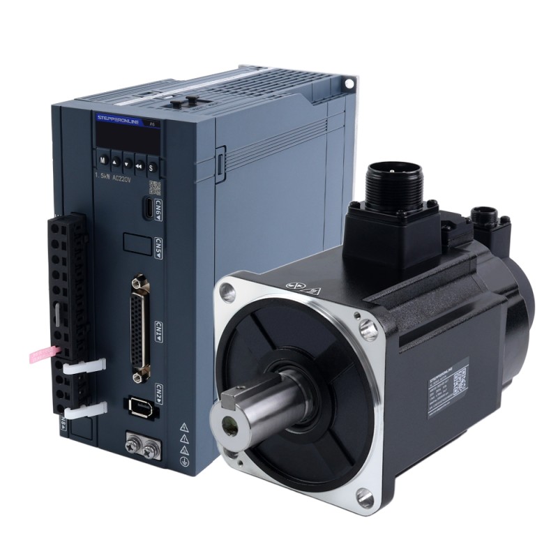 A6シリーズ 1500W RS485 ACサーボモーターキット 3000rpm 4.78Nm ブレーキ付き 17ビットアブソリュートエンコーダ IP67 - A6-RS1500H2B1-M17 | StepperOnline