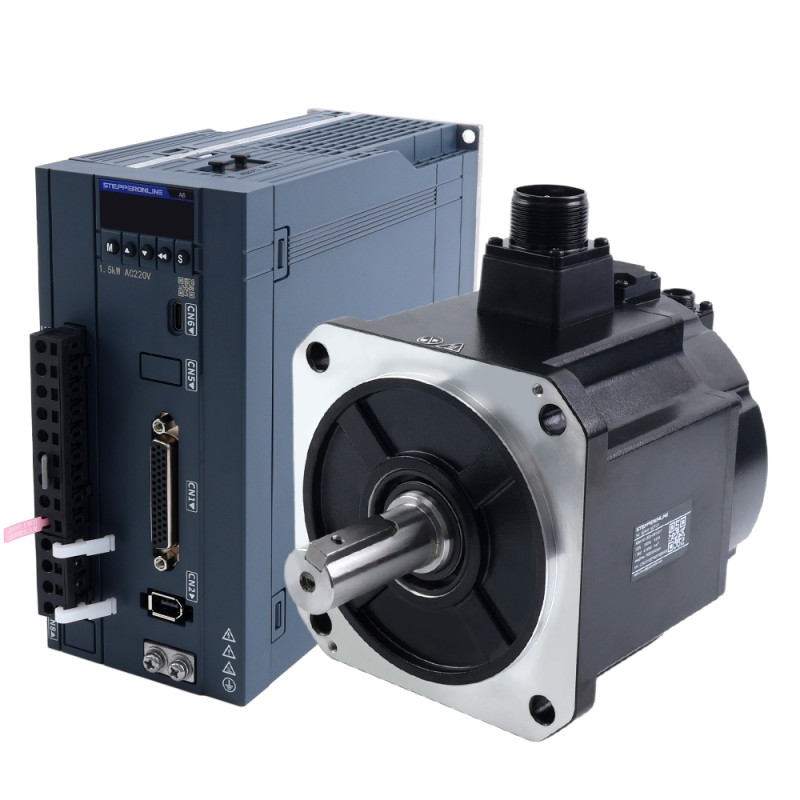 A6Hシリーズ 1300W RS485 ACサーボモーターキット 1500rpm 8.34Nm ブレーキ付き 17ビットアブソリュートエンコーダ IP67 - A6H-RS1300H2B1-M17 | StepperOnline