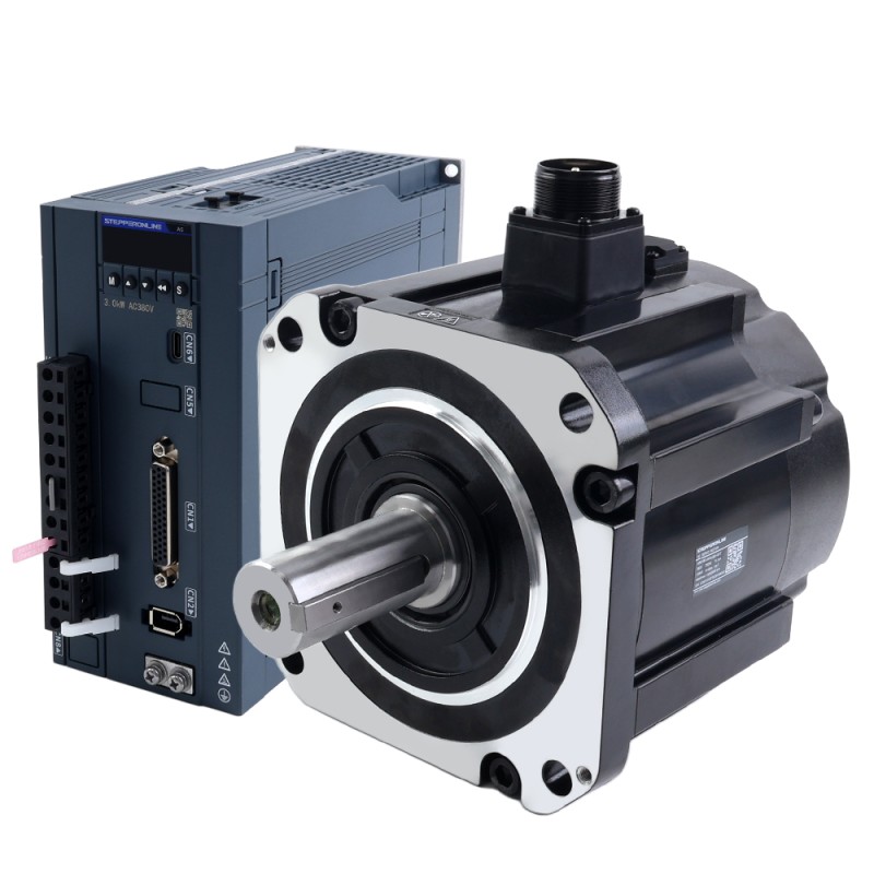 A6Hシリーズ 2900W RS485 ACサーボモーターキット 1500rpm 18.60Nm ブレーキ付き 17ビットアブソリュートエンコーダ IP67 - A6H-RS2900H3B1-M17 | StepperOnline