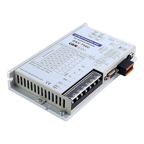 DSYシリーズ 750W CANopen DCサーボモーター 24-70VDC 2.39Nm ブレーキ付き 3000rpm 17ビットインクリメンタルエンコーダー IP65 - DSY-C750L2B2-M17S | StepperOnline