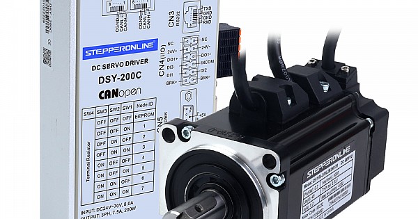 DSYシリーズ 200W CANopen DCサーボモーター 24-70VDC 0.637Nm