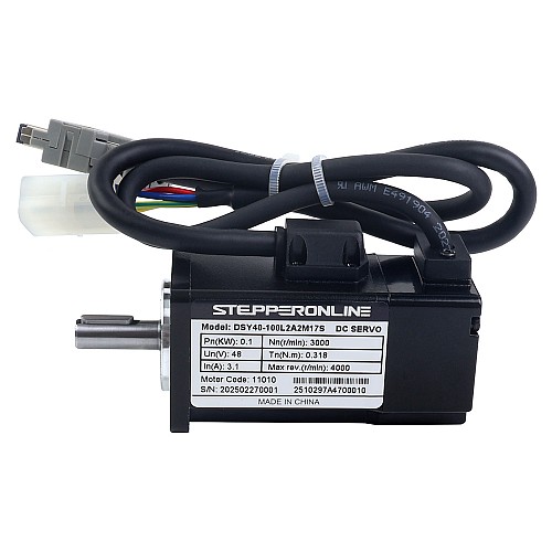 DSYシリーズ 100W CANopen DCサーボモーター 24-70VDC 0.318Nm 3000rpm 17ビットインクリメンタルエンコーダー IP65 - DSY-C100L2A2-M17S | StepperOnline