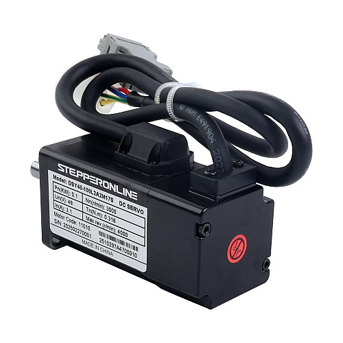 DSYシリーズ 100W CANopen DCサーボモーター 24-70VDC 0.318Nm 3000rpm 17ビットインクリメンタルエンコーダー IP65 - DSY-C100L2A2-M17S | StepperOnline