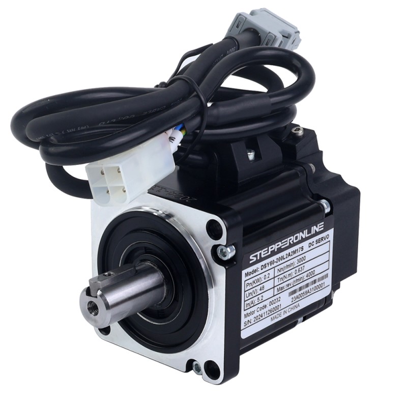 DSYシリーズ 200W CANopen DCサーボモーター 24-70VDC 0.637Nm 3000rpm 17ビットインクリメンタルエンコーダー IP65 - DSY-C200L2A2-M17S | StepperOnline DSYシリーズ 200W CANopen DCサーボモーター 24-70VDC 0.637Nm 3000rpm 17ビットインクリメンタルエンコーダー IP65 - DSY-C200L2A2-M17S | StepperOnline