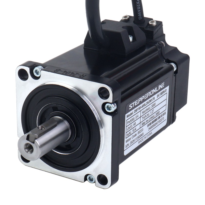 DSYシリーズ 400W CANopen DCサーボモーター 24-70VDC 1.27Nm 3000rpm 17ビットインクリメンタルエンコーダー IP65 - DSY-C400L2A2-M17S | StepperOnline