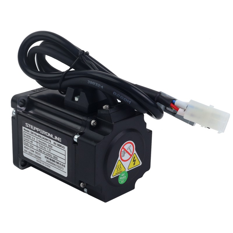 DSYシリーズ 400W CANopen DCサーボモーター 24-70VDC 1.27Nm 3000rpm 17ビットインクリメンタルエンコーダー IP65 - DSY-C400L2A2-M17S | StepperOnline