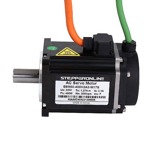 E6 シリーズ 400W  AC サーボ モーター キット 3000rpm 1.27Nm 17 ビット エンコーダー IP65