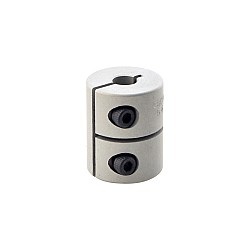 5mm - 6.35mm リジッドカップリング 20x25mm CNCステッピングモーターキー溝シャフトカプラー