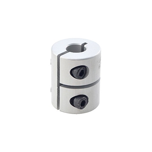 6.35mm - 8mm リジッドカップリング 20x25mm CNCステッピングモーターキー溝シャフトカプラー